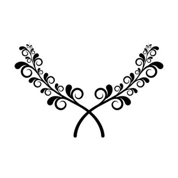 Isolated laurel wreath icon - Vector Stock Illustration