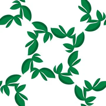 Isolated Leaves Pattern Stock Illustration