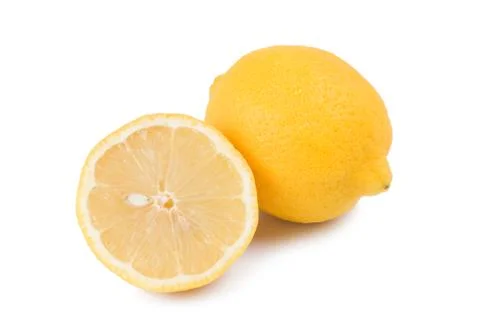 Isolated lemon fruit Stock Photos