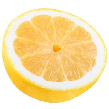 Isolated lemon on white background Stock Photos