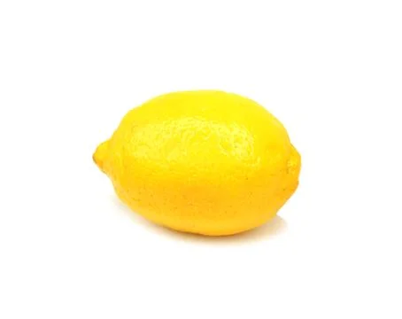 Isolated lemon on a white background. Stock Photos