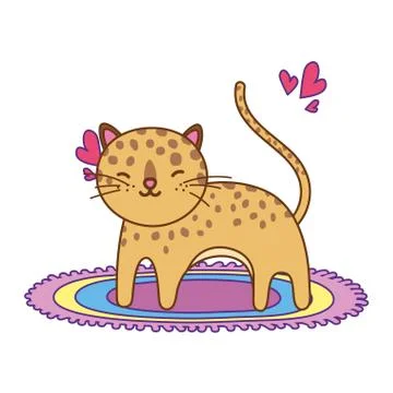 Isolated leopard cartoon vector design vector illustration 스톡 일러스트