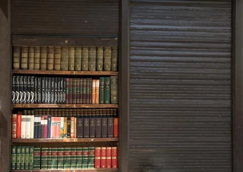 Isolated library cabinet Stock Photos