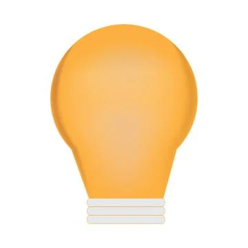 Isolated light bulb Stock Illustration