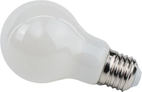 Isolated Light Bulb with white background with Studio Light Reflections Stock Photos