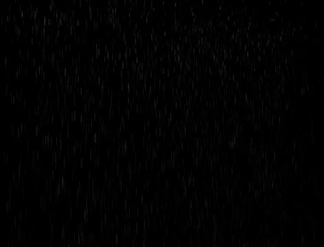 Isolated Light Rain loop on black background Stock Footage