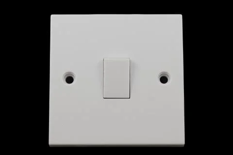 Isolated light switch Stock Photos