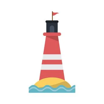 Isolated lighthouse design Illustrazione stock