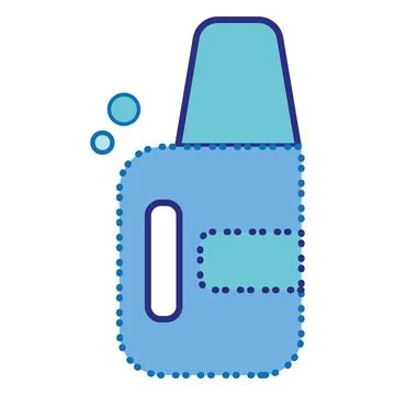 Isolated liquid soap bottle cleanliness icon Vector Stock Illustration