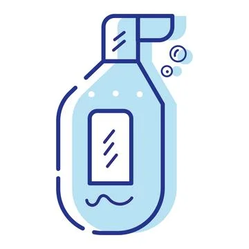 Isolated liquid soap bottle cleanliness icon Vector Stock Illustration