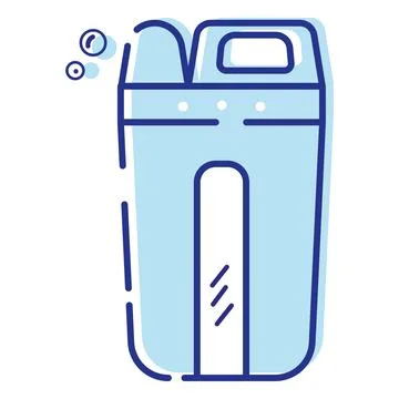 Isolated liquid soap bottle cleanliness icon Vector Stock Illustration