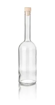 Isolated liquor bottle Stock Photos