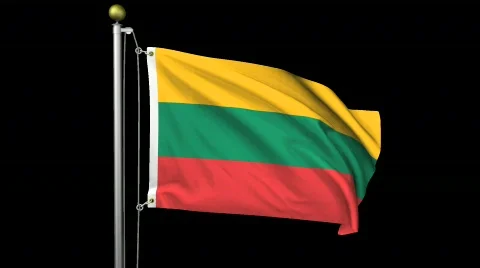 Isolated Lithuania Stock Footage 445236