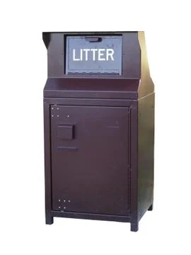 Isolated litter bin Fotos Stock