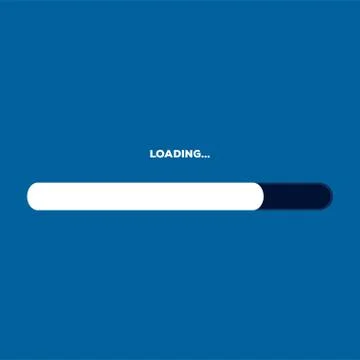 Isolated loading bars Illustrazione stock