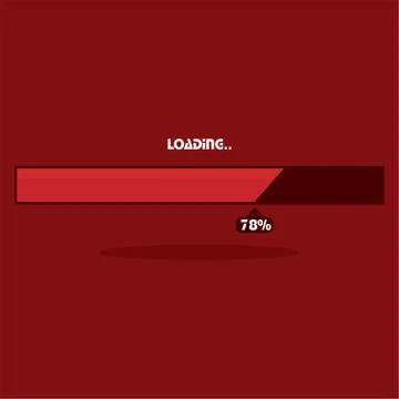 Isolated loading bars Stock Illustration