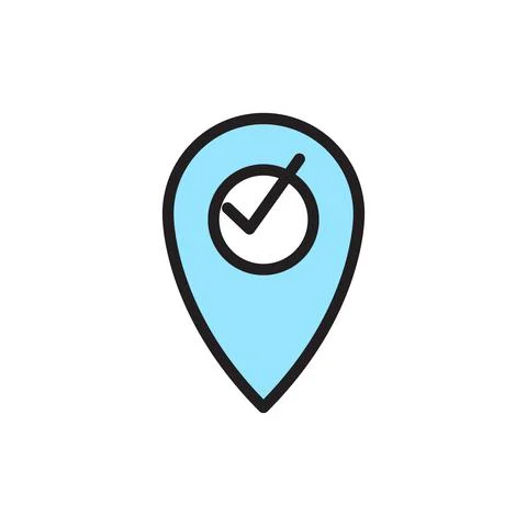 Isolated location icon Illustrazione stock
