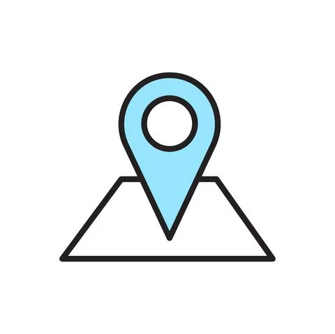 Isolated location icon Stock Illustration