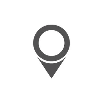 Isolated location icon for maps on a white background Stock Illustration