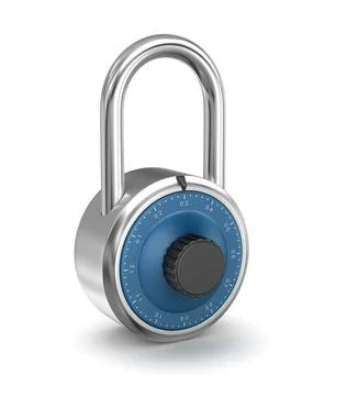 Isolated Lock Isolated Lock , This is a computer generated and 3d rendered... Stock Photos