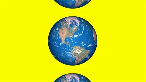 Isolated a lot of world are rotating together. Parallel universe concept. Stock Footage 112272985