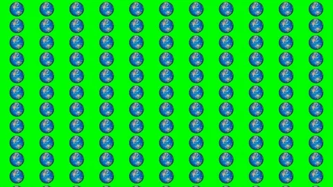 Isolated a lot of world are rotating together. Parallel universe concept. Stock Footage 112272991