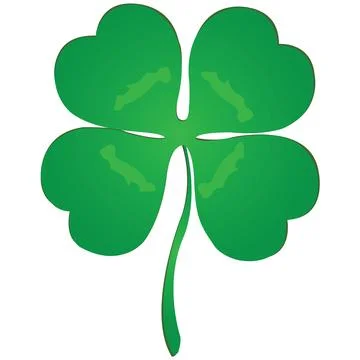 Isolated luck clover for Saint Patrick celebration Stock Illustration