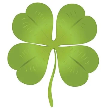 Isolated luck clover for Saint Patrick celebration and 1st of March Stock Illustration