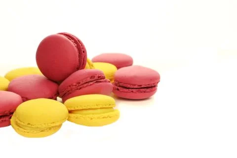 Isolated macaroon on a white background Stock Photos
