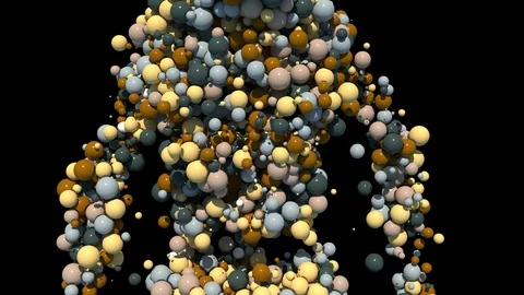 Isolated  man ball goes to the camera with transparent background Video stock 108979570