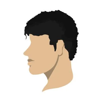 Isolated man head profile design Stock Illustration