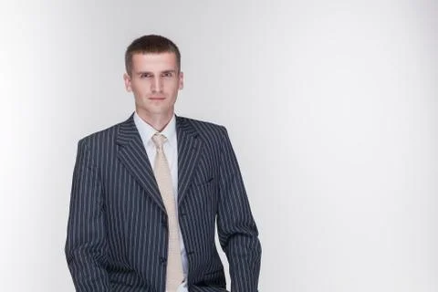 Isolated man suit Stock Photos