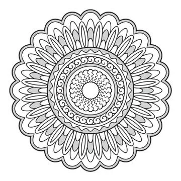 Isolated mandala Stock Illustration