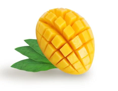 Isolated mango with leaves Stock Photos