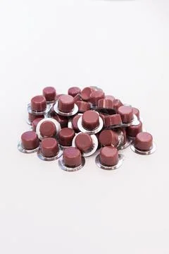 Isolated Many Prophy Tooth Paste With Fluoride on White Background, Teeth Stock Photos