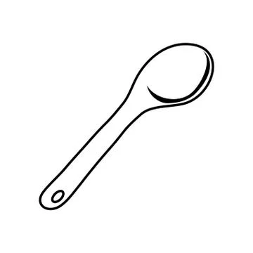 Isolated measuring spoon Stockillustratie