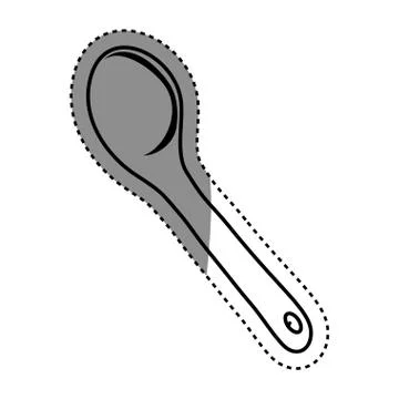 Isolated measuring spoon Stockillustratie