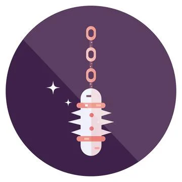 Isolated medieval mace weapon icon Vector Stock Illustration