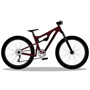 Isolated medium bike Stock Illustration