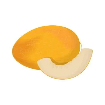 Isolated melon fruit. Stock Illustration