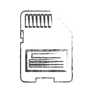 Isolated memory sitck device design Illustrazione stock