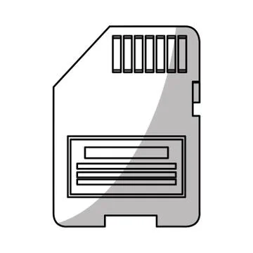 Isolated memory sitck device design Stock Illustration