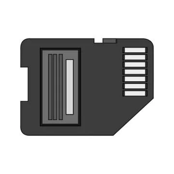 Isolated memory stick device design Illustrazione stock