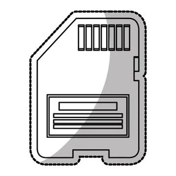 Isolated memory stick device design Stock Illustration