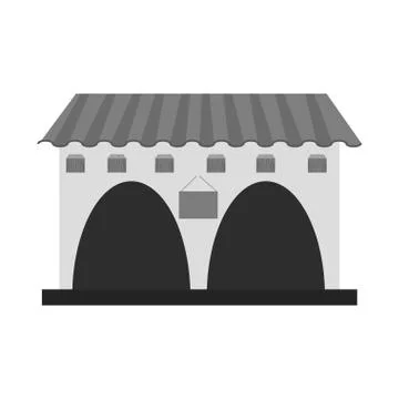 Isolated mexican building design Ilustración de archivo
