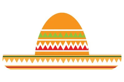 Isolated mexican hat Stock Illustration