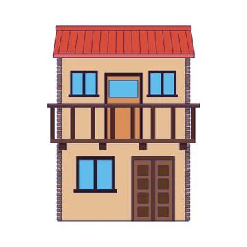 Isolated mexican house vector design Stock Illustration
