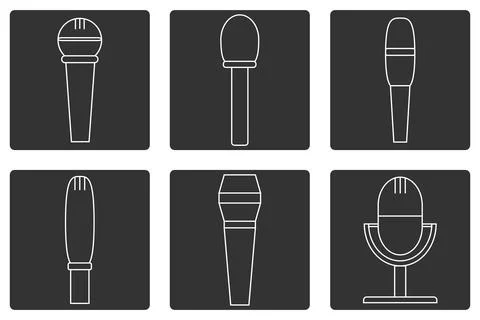 Isolated microphone icon Stock Illustration