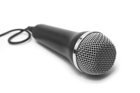 Isolated microphone Stock Photos