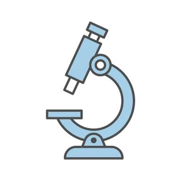 Isolated microscope icon. Illustrazione stock